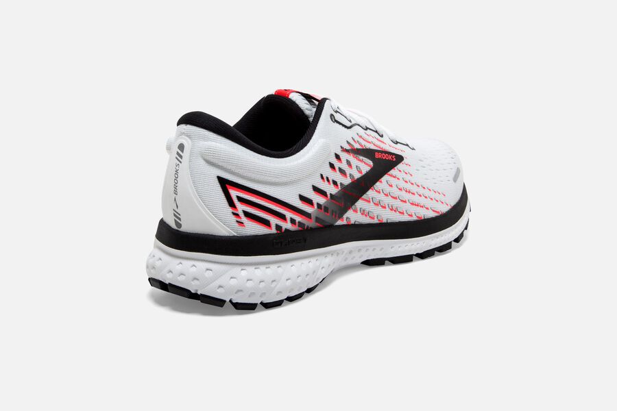 Ghost 13 Road Brooks Running Shoes NZ Womens - White/Pink/Black - LMXEVP-815